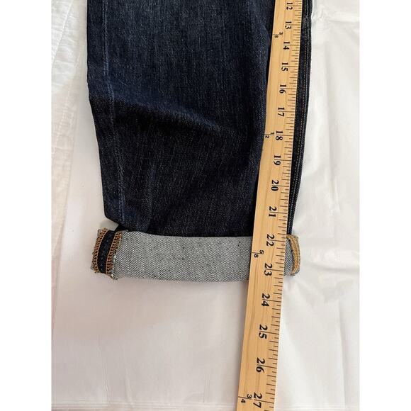 ANTHROPOLOGIE PILCRO The Bow Boyfriend Jeans Dark Distressed Denim SZ 26 NWT - Picture 15 of 16